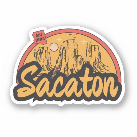 Sacaton, Arizona-Aufkleber Aufkleber (Vorderseite)