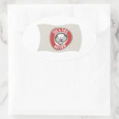 SACC & Fox Nation (Oklahoma) Flag-Aufkleber Ovaler Aufkleber (Tasche)