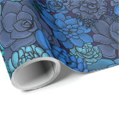 Saccharose in blauem Packpapier (Rolleneckpunkt)