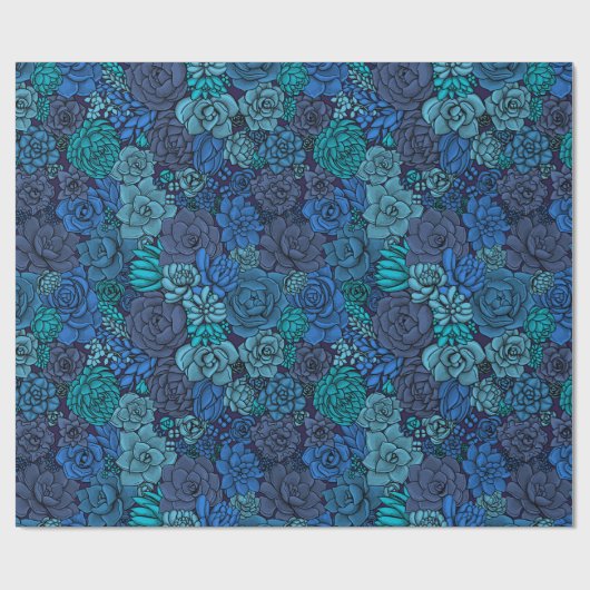 Saccharose in blauem Packpapier (Flach)