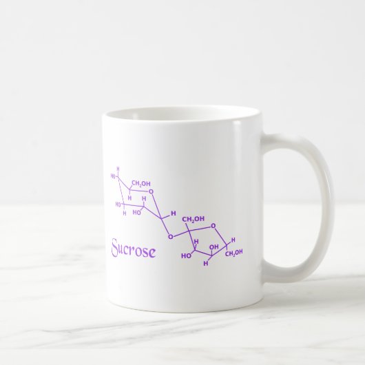 Saccharose Molecule-Tasse Kaffeetasse (Rechts)