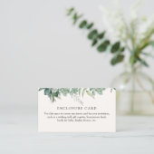 Saccharose und Eukalyptus-Verschlusskarte Begleitkarte (Stehend Vorderseite)