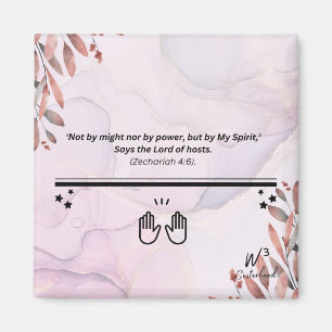 Sach 4:6 magnet