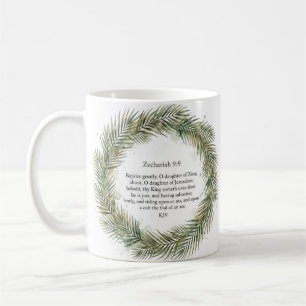 Sacharja 9 9 Luther Dein König Kommt Palmwedel Kaffeetasse