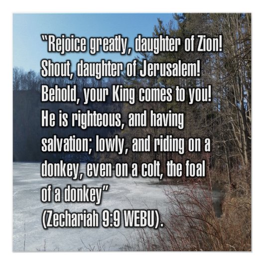 Sacharja 9:9 WEBU Poster (Vorderseite)