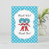 Sache 1 Sache 2 | Twins Baby Dusche Danke (Stehend Vorderseite)