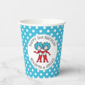 Sache 1 Sache 2 | Twins Birthday Pappbecher (Links)