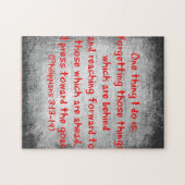 Sache des Philippians-Bibel-Verses einer, die ich Puzzle (Horizontal)