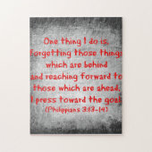 Sache des Philippians-Bibel-Verses einer, die ich Puzzle (Vertikal)