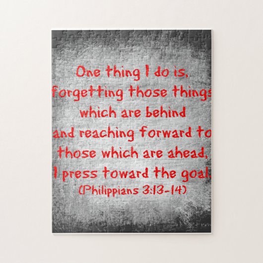 Sache des Philippians-Bibel-Verses einer, die ich Puzzle (Vertikal)