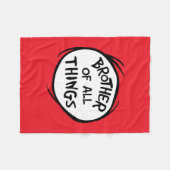 Sache eins zwei - Bruder von allen Dingen Fleecedecke (Vorderseite (Horizontal))