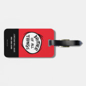 Sache eins zwei - Bruder von allen Dingen Gepäckanhänger (Rückseite horizontal)