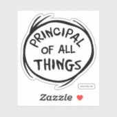 Sache eins zwei - das Prinzip aller Dinge Aufkleber (Blatt)