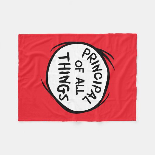 Sache eins zwei - das Prinzip aller Dinge Fleecedecke (Vorderseite (Horizontal))