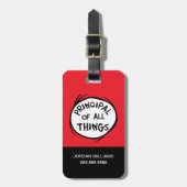 Sache eins zwei - das Prinzip aller Dinge Gepäckanhänger (Vorderseite vertikal)