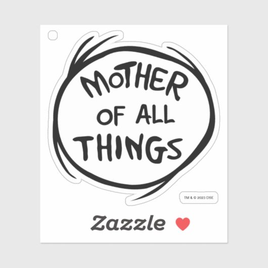 Sache eins zwei - Mutter aller Dinge Aufkleber (Blatt)