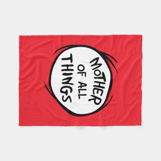 Sache eins zwei - Mutter aller Dinge Fleecedecke (Vorderseite (Horizontal))