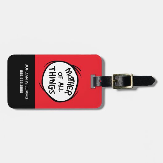 Sache eins zwei - Mutter aller Dinge Gepäckanhänger (Vorderseite horizontal)