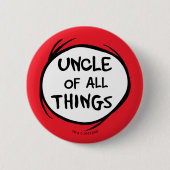 Sache eins zwei - Onkel von allem Button (Vorderseite)