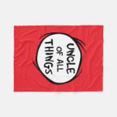 Sache eins zwei - Onkel von allem Fleecedecke (Vorderseite (Horizontal))
