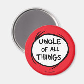 Sache eins zwei - Onkel von allem Magnet (Vorderseite/Rückseite)