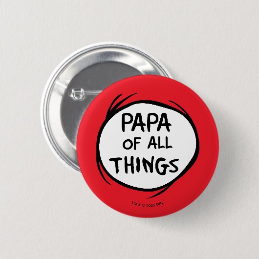 Sache eins zwei - Papa von allen Sachen Button (Vorne & Hinten)