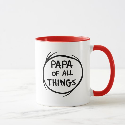 Sache eins zwei - Papa von allen Sachen Tasse (Rechts)