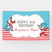 Sache eins zwei | Twins Birthday Banner (Horizontal)