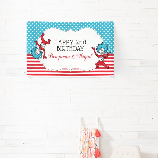 Sache eins zwei | Twins Birthday Banner (InSitu)