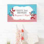Sache eins zwei | Twins Birthday Banner (Insitu)