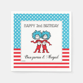 Sache eins zwei | Twins Birthday Serviette