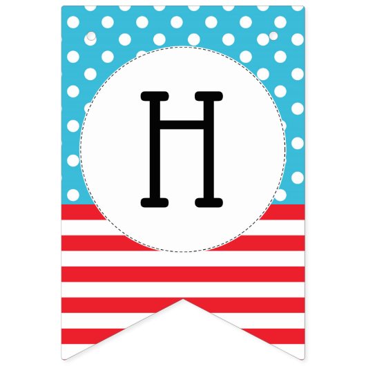 Sache eins zwei | Twins Birthday Wimpelkette (Zweite Fahne)