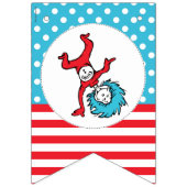 Sache eins zwei | Twins Birthday Wimpelkette (Erste Fahne)