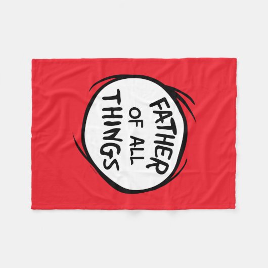 Sache eins zwei - Vater aller Dinge Fleecedecke (Vorderseite (Horizontal))