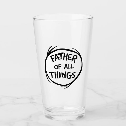 Sache eins zwei - Vater aller Dinge Glas (Vorderseite)