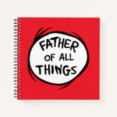 Sache eins zwei - Vater aller Dinge Notizblock (Vorderseite)