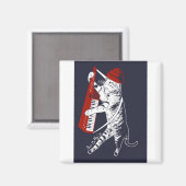 Sachen auf meiner Katze - Keytar Magnet (Vorderseite/Rückseite)