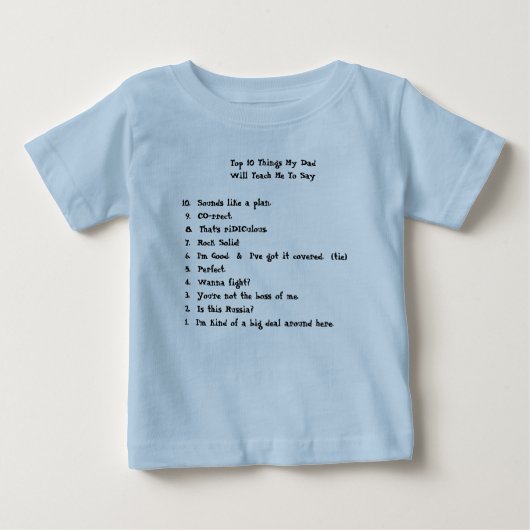 Sachen der Spitzen-10 mein Vater             … Baby T-shirt (Vorderseite)