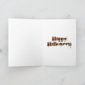 Sachen, die Stoß in der Nachthalloween-Karte gehen Karte (Innenseite)