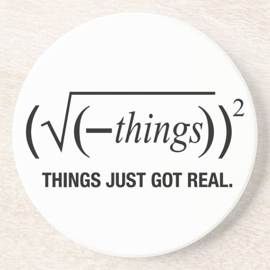 Sachen got gerade wirkliches getränkeuntersetzer (Vorne)