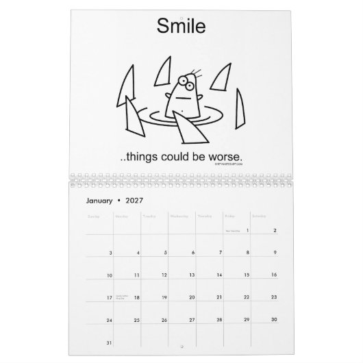 Sachen konnten schlechter sein. Kalender 2010 (Jan 2027)