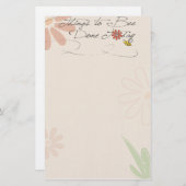 Sachen zu getanem Briefpapier "der Biene" (Vorne/Hinten)