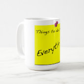 Sachen, zum von Admin-Tasse heute zu tun Kaffeetasse (Vorderseite Links)