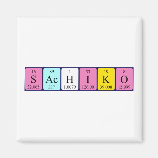Sachiko Periodenmagnet Magnet (Vorne)