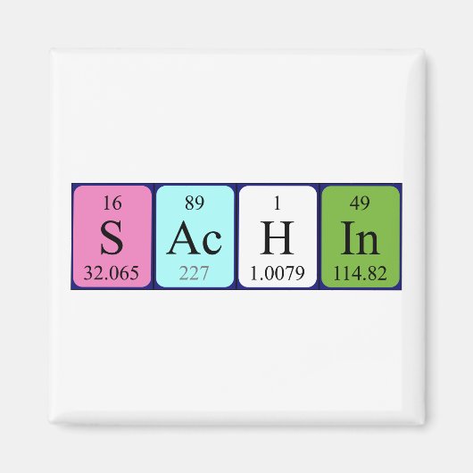 Sachin Periodenmagnet Magnet (Vorne)