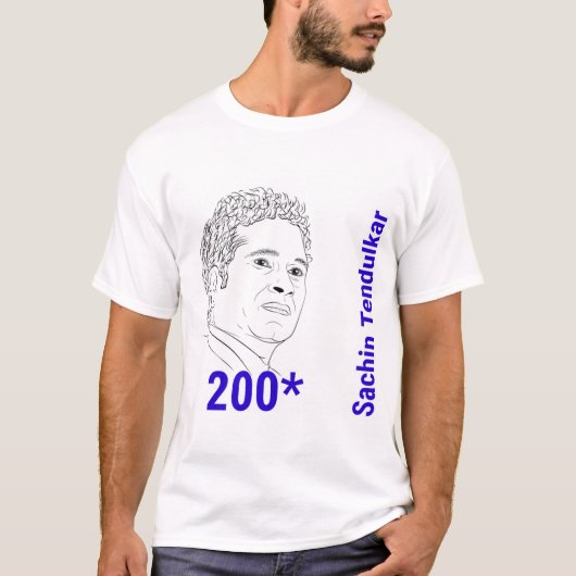 Sachin Tendulkar 200 T-Shirt (Vorderseite)