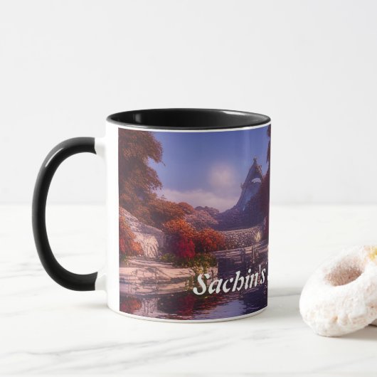 Sachins Morgentea Tasse (Mit Donut)