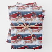 Sachs Bridge/Greyhounds mit Weihnachtswrap Geschenkpapier Set (Beispiel)