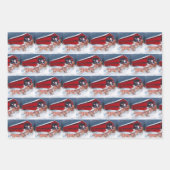 Sachs Bridge/Greyhounds mit Weihnachtswrap Geschenkpapier Set (Vorderseite)