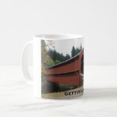 Sachs Covered Bridge bei Gettysburg PA Kaffeetasse (Vorderseite Links)
